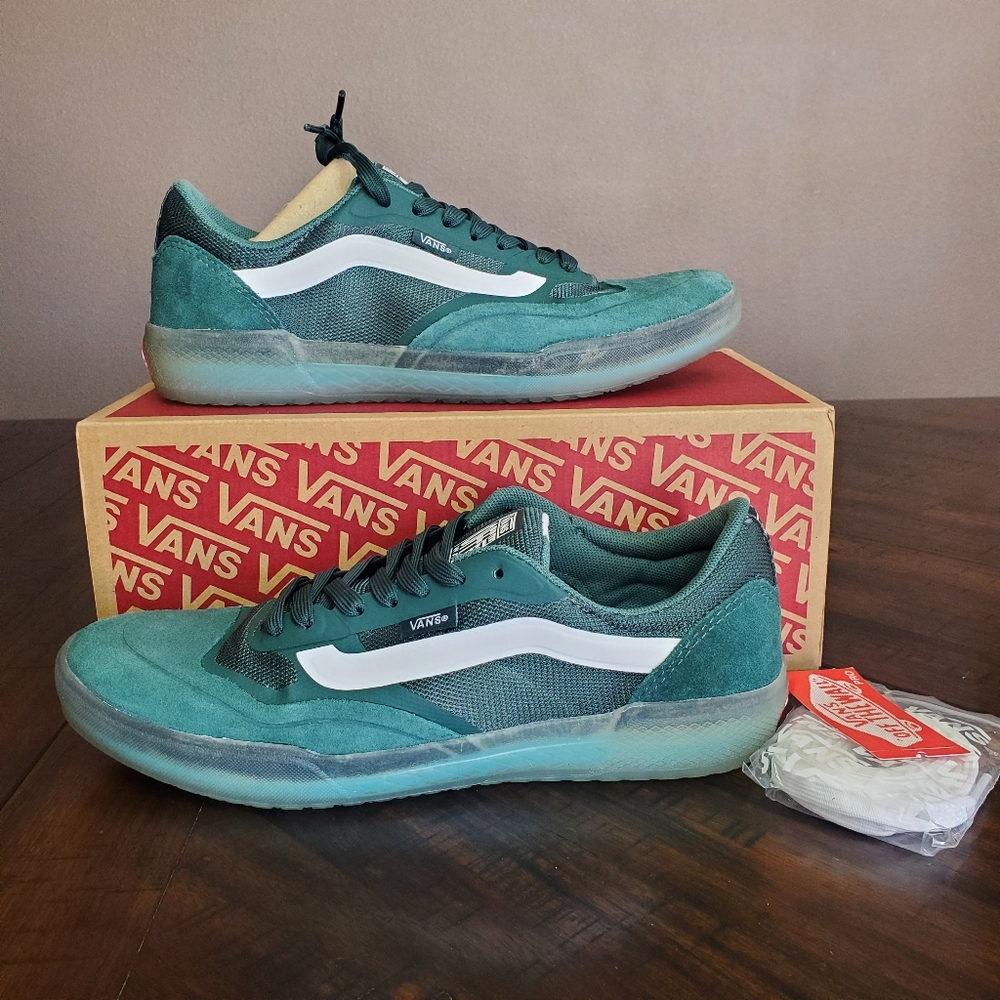 Vans Ave Pro Pine/Clear Men Size 7.5, equivalent to Women Size 9